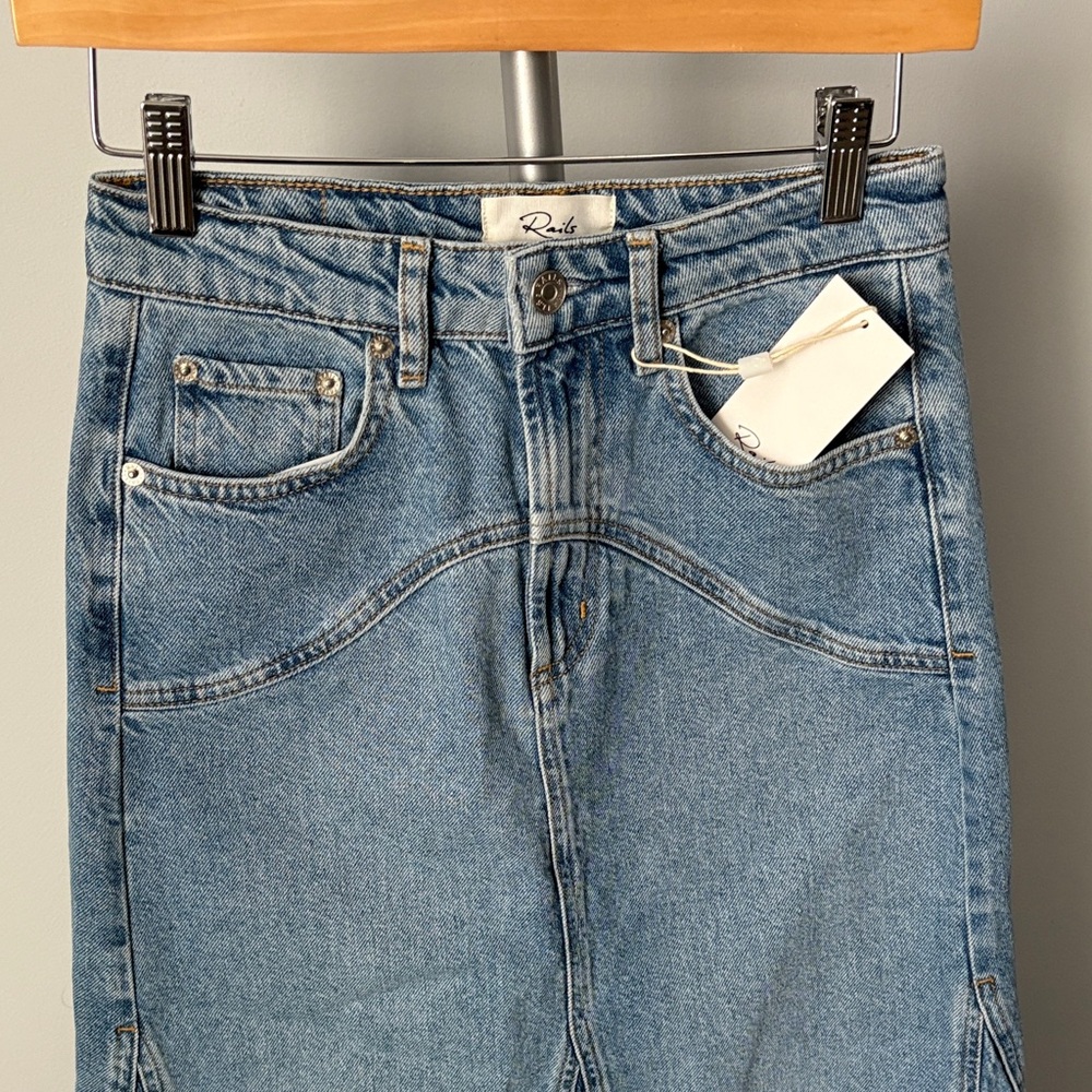 Rails||Del Rey Denim Midi Skirt - Picture 2 of 13